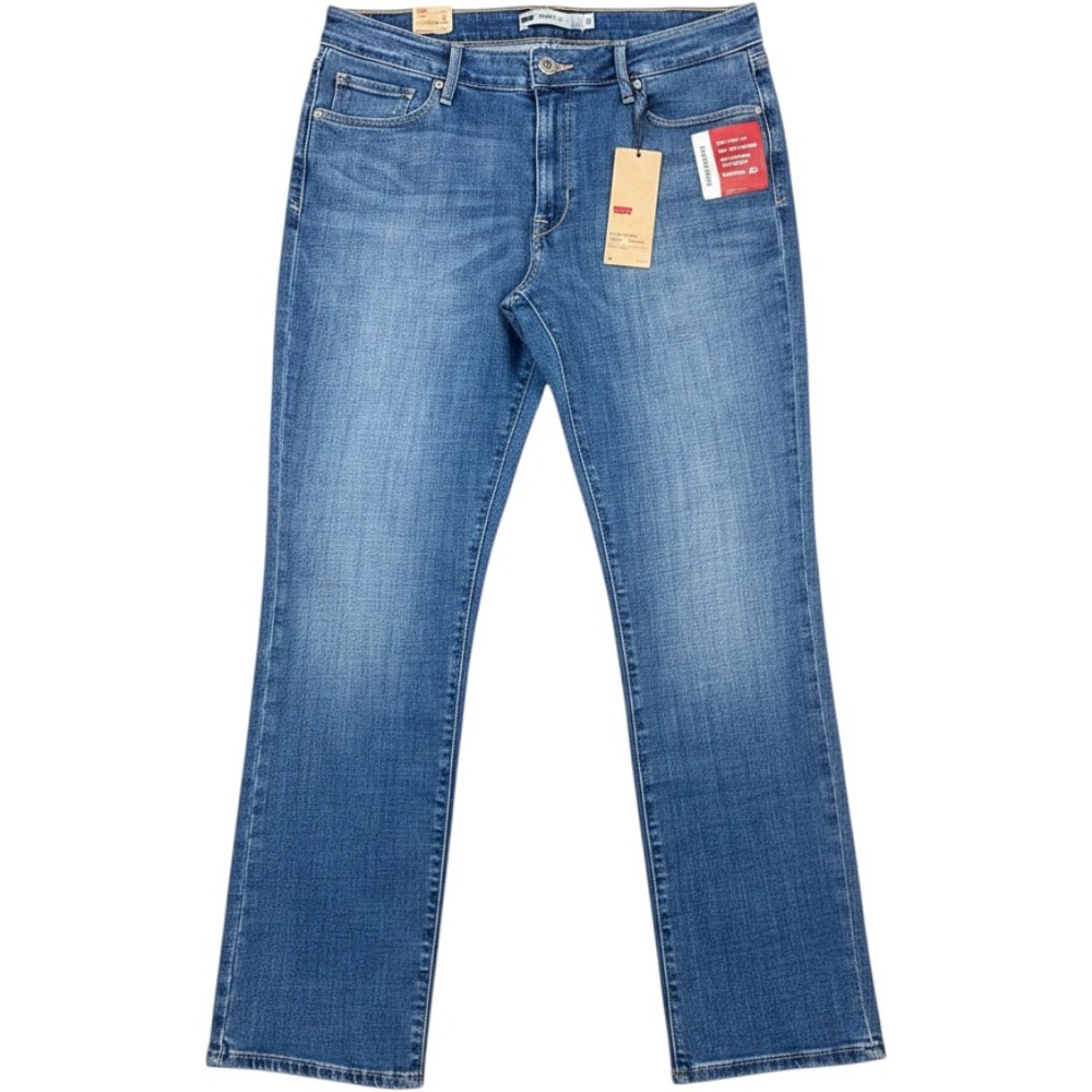 Levis Mid Rise Skinny Jeans Womens 16 Blue Super Stretch Figure Enhancers NEW K4